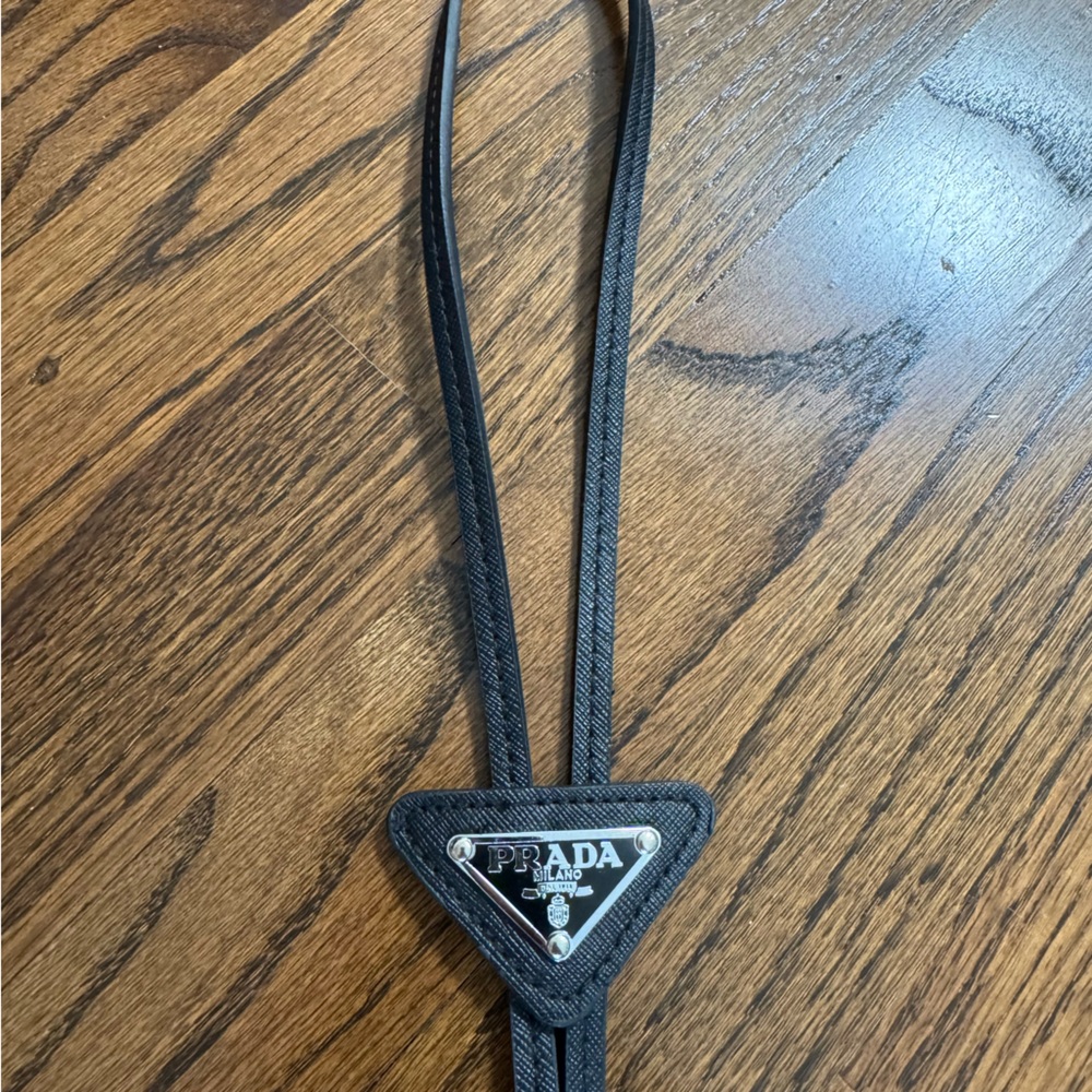 Repurposed Prada Black Bolo Tie